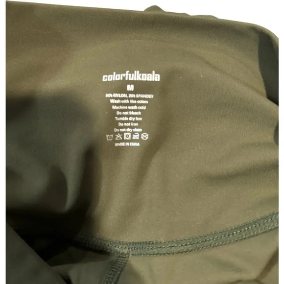 EUC Colorfulkoala khaki Green athletic jogger medium - Picture 3 of 7